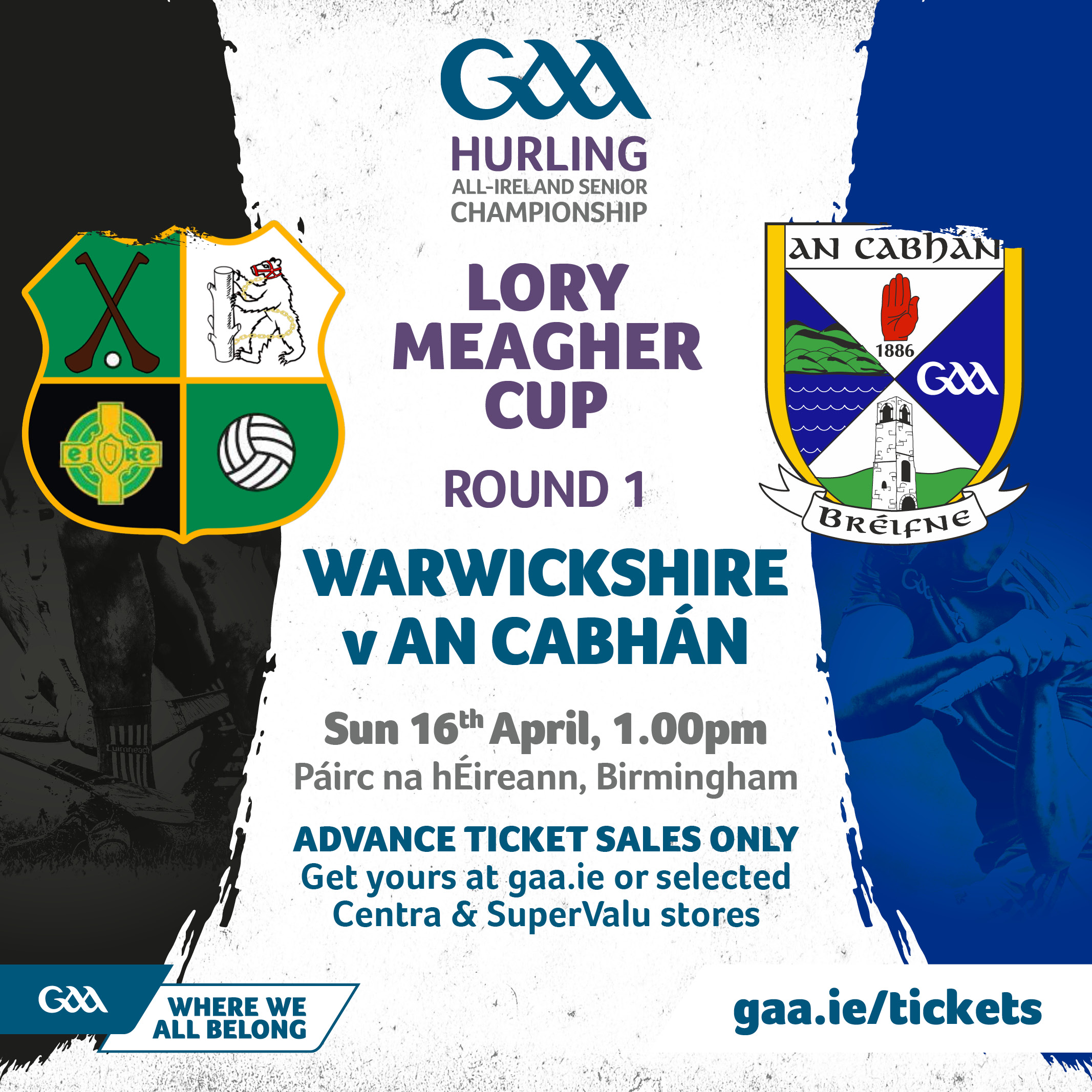 Lory Meagher Cup, Round 1: Warwickshire vs Cavan – Matchday Info